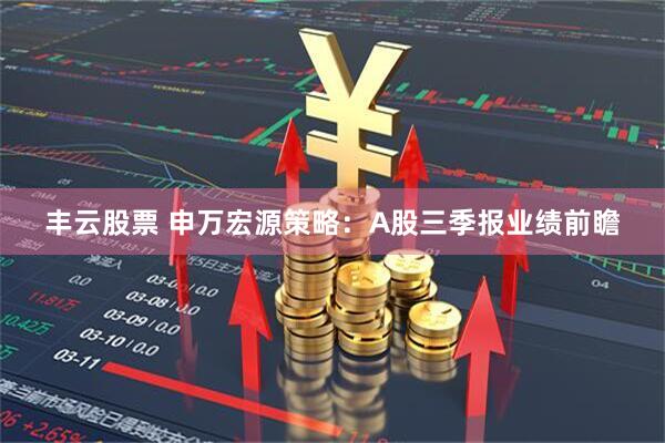 丰云股票 申万宏源策略：A股三季报业绩前瞻
